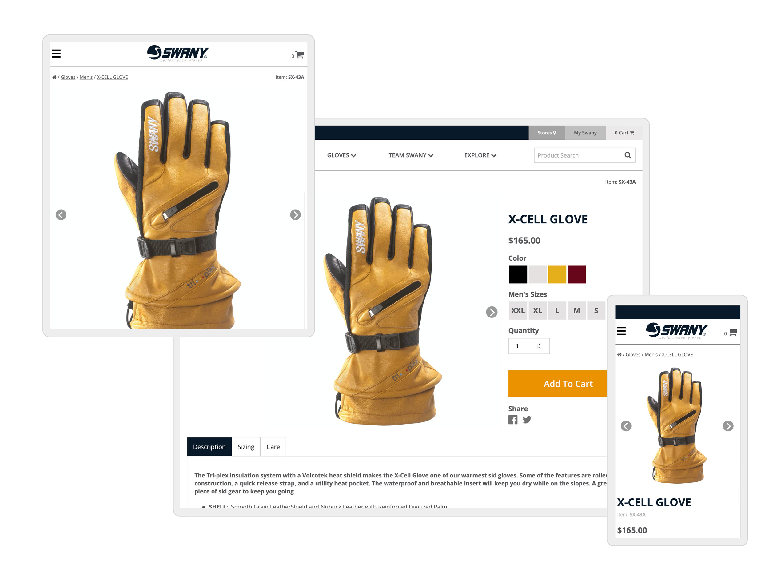 swany ecommerce web design by mike hosier