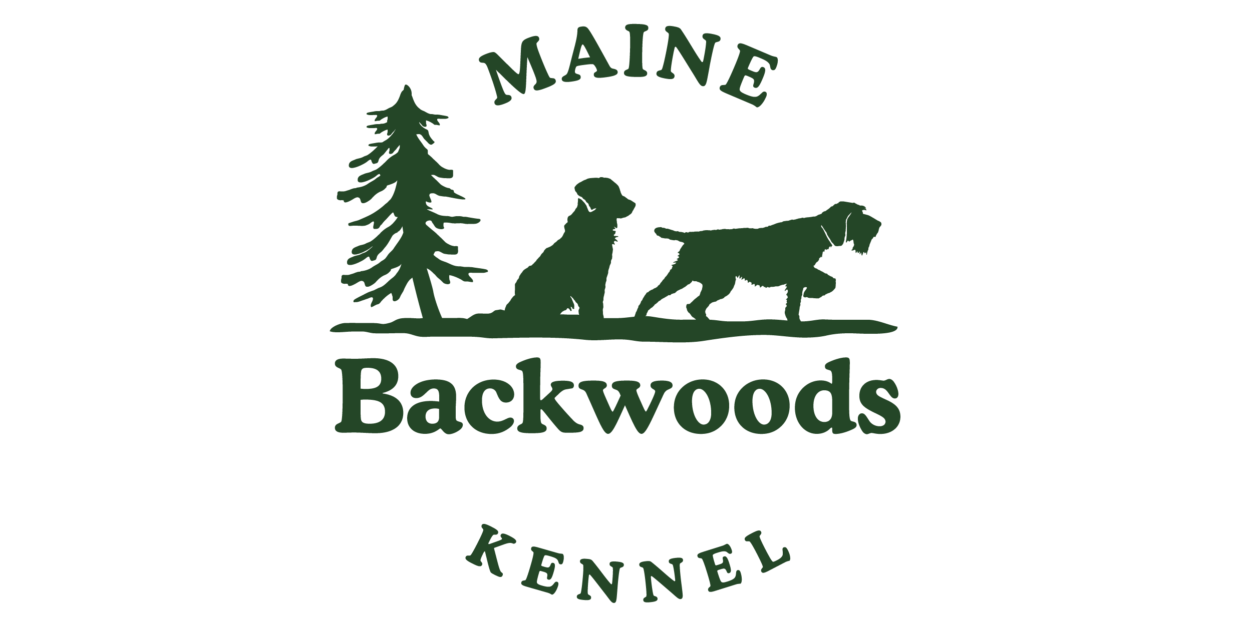 maine dog breeder logo design