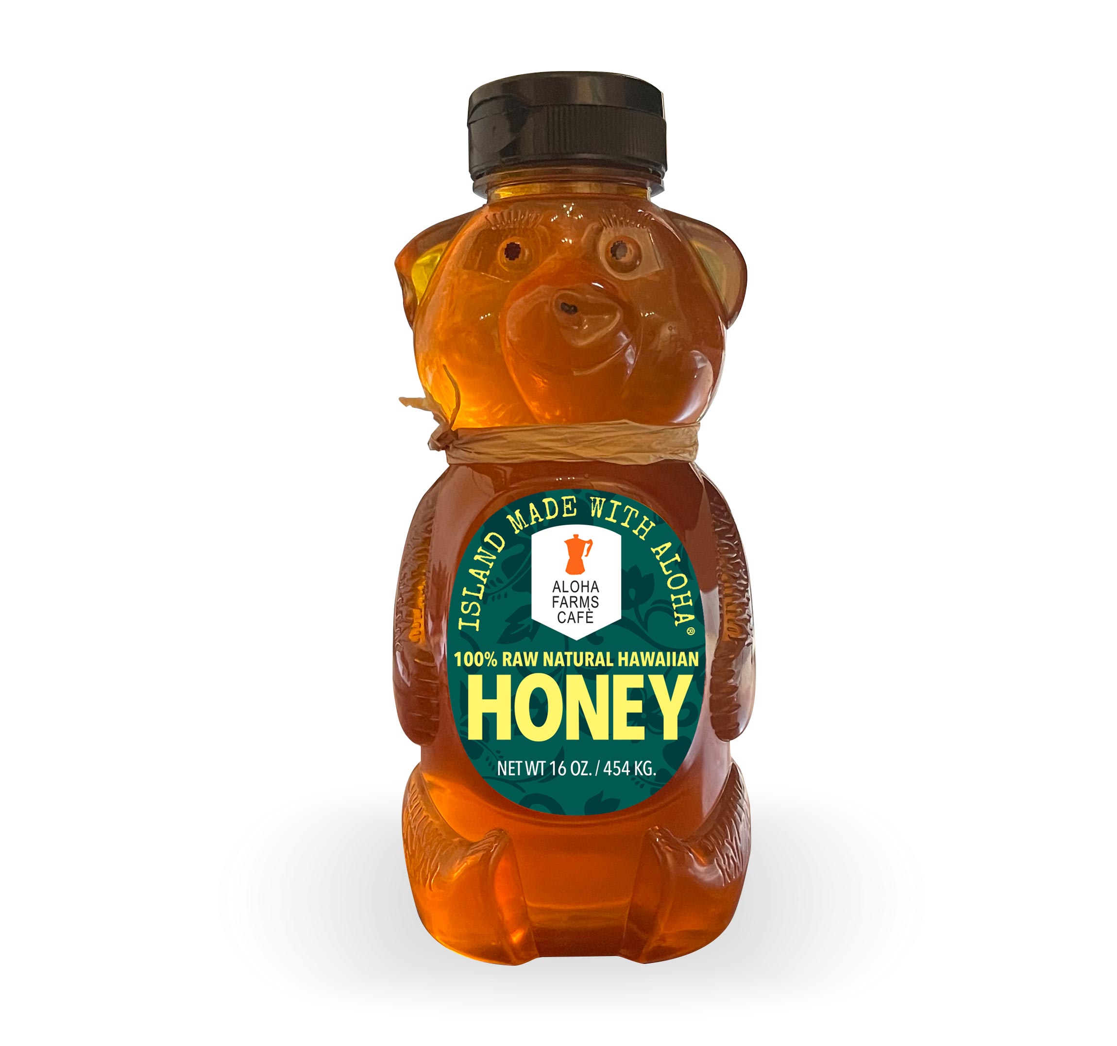 Hawaiian honey label graphic design