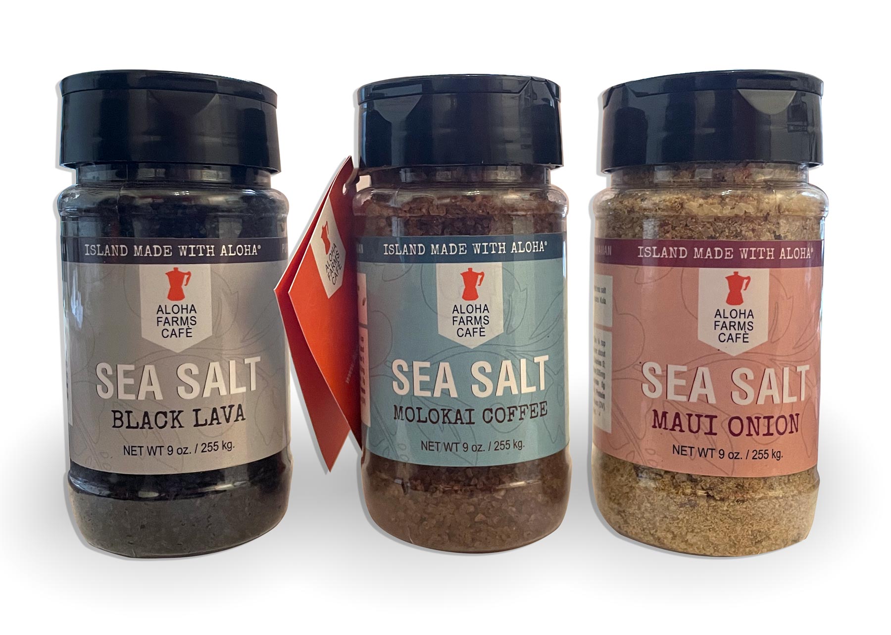 Hawaiian sea salt label graphic design