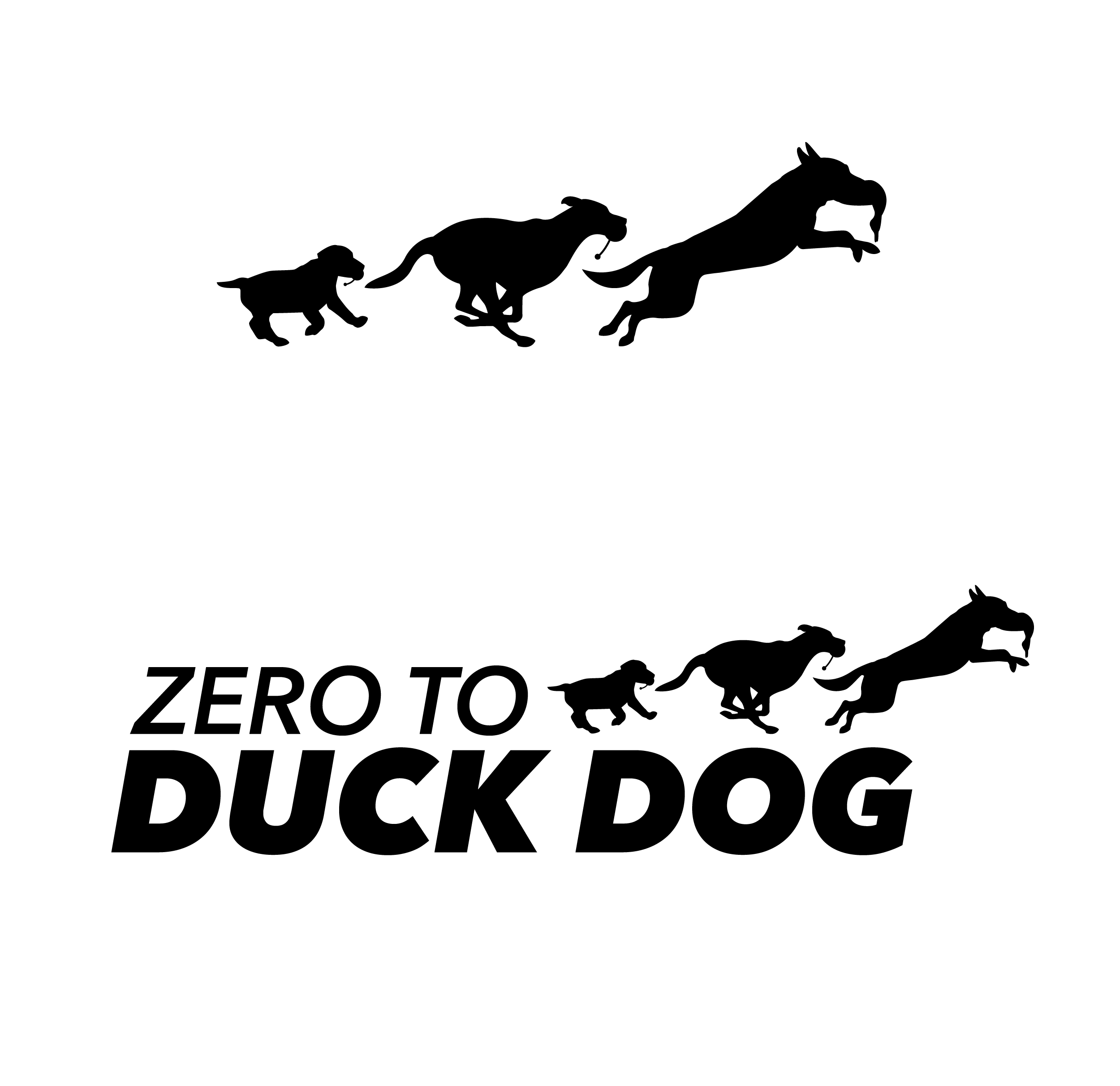 duck dog online training course logo design by mike hosier